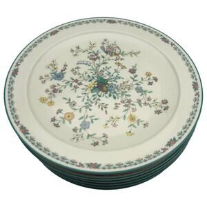 Vintage Noritake Japan Paradise Green 8223 W80 Floral 8" Round Salad Plate